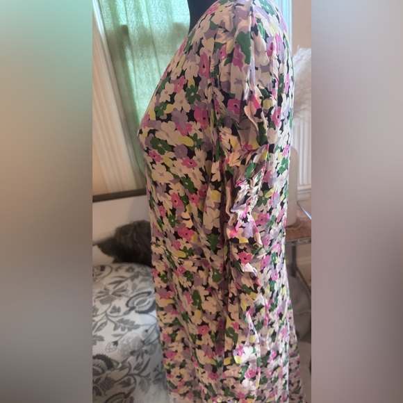 H&M Floral Maxi Dress - Pink, Green, Black - Picture 3 of 5